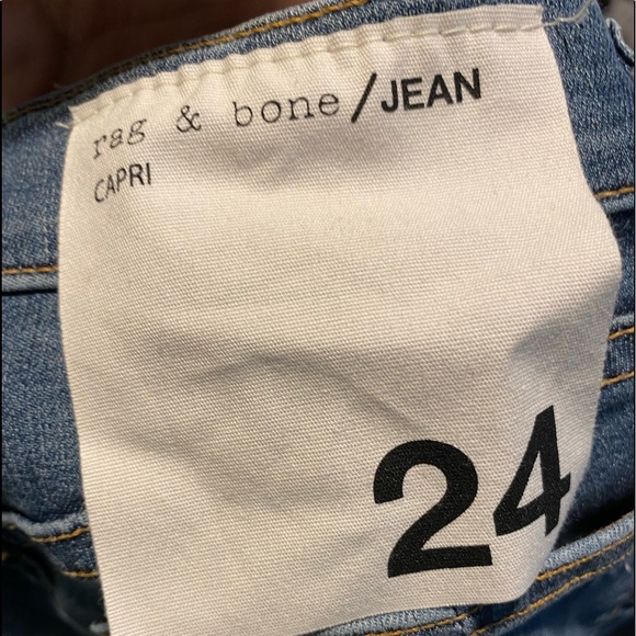NWT rag & bone Capris distressed jeans 24 - Picture 6 of 9